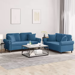VidaXL 3202239 set di mobili per soggiorno Blu - Vista aggiuntiva 2