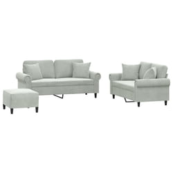 VidaXL 3202240 set di mobili per soggiorno Grigio