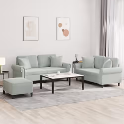 VidaXL 3202240 set di mobili per soggiorno Grigio