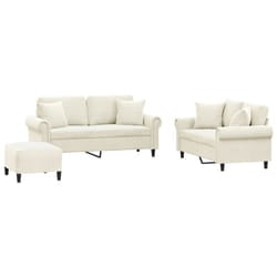 VidaXL 3202248 set di mobili per soggiorno Crema