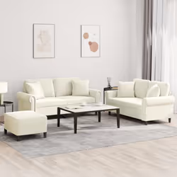 VidaXL 3202248 set di mobili per soggiorno Crema - Vista aggiuntiva 2