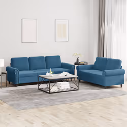 VidaXL 3202259 set di mobili per soggiorno Blu - Vista aggiuntiva 2