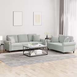 VidaXL 3202260 set di mobili per soggiorno Grigio