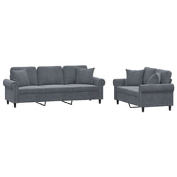 VidaXL 3202261 set di mobili per soggiorno Grigio