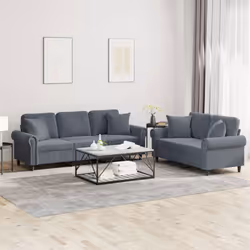 VidaXL 3202261 set di mobili per soggiorno Grigio