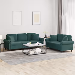 VidaXL 3202272 set di mobili per soggiorno Verde