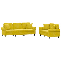 VidaXL 3202276 set di mobili per soggiorno Giallo