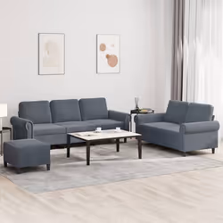 VidaXL 3202281 set di mobili per soggiorno Grigio