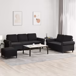 VidaXL 3202285 set di mobili per soggiorno Nero