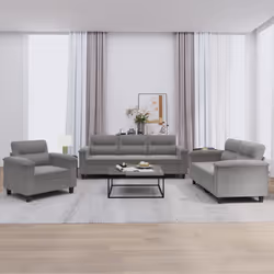 VidaXL 3202292 set di mobili per soggiorno Grigio - Vista aggiuntiva 2