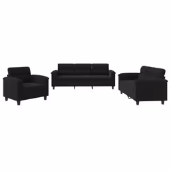 VidaXL 3202293, Nero, Schiuma, Metallo, Poliestere, Tessile, 2,1 m, 77 cm, 80 cm