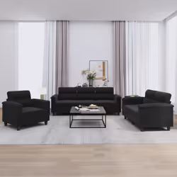 VidaXL 3202293 set di mobili per soggiorno Nero