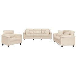 VidaXL 3202295 set di mobili per soggiorno Beige