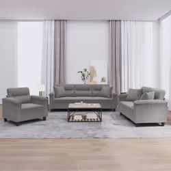 VidaXL 3202298 set di mobili per soggiorno Grigio