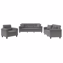 VidaXL 3202304, Grigio, Schiuma, Metallo, Poliestere, Tessile, 2,1 m, 77 cm, 80 cm