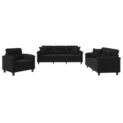 VidaXL 3202305 set di mobili per soggiorno Nero