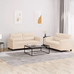 VidaXL 3202319 set di mobili per soggiorno Beige