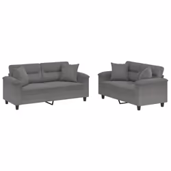 VidaXL 3202322, Grigio, Schiuma, Metallo, Poliestere, Tessile, 170 cm, 77 cm, 80 cm