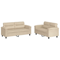 VidaXL 3202330 set di mobili per soggiorno Crema
