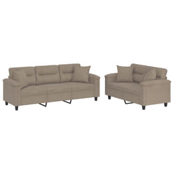 VidaXL 3202338 set di mobili per soggiorno Grigio talpa