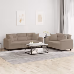 VidaXL 3202338 set di mobili per soggiorno Grigio talpa