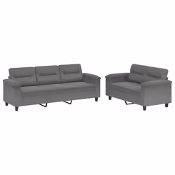 VidaXL 3202340, Grigio, Schiuma, Metallo, Poliestere, Tessile, 2,1 m, 77 cm, 80 cm