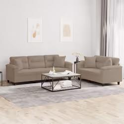 VidaXL 3202350 set di mobili per soggiorno Grigio talpa