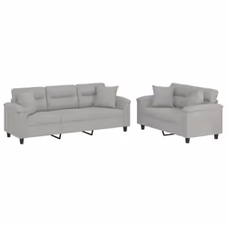 VidaXL 3202351, Grigio, Schiuma, Metallo, Poliestere, Tessile, 2,1 m, 77 cm, 80 cm