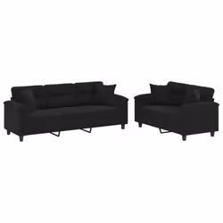 VidaXL 3202353, Nero, Schiuma, Metallo, Poliestere, Tessile, 2,1 m, 77 cm, 80 cm