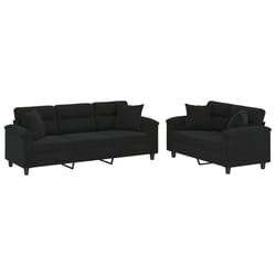 VidaXL 3202353 set di mobili per soggiorno Nero
