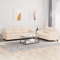 VidaXL 3202355 set di mobili per soggiorno Beige