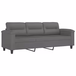 VidaXL 3202358 set di mobili per soggiorno Grigio scuro Metallo, Legno compensato - Vista aggiuntiva 4