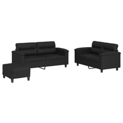 VidaXL 3202367 set di mobili per soggiorno Nero