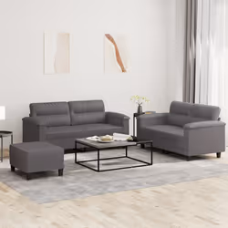 VidaXL 3202369 set di mobili per soggiorno Grigio