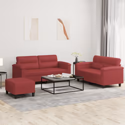 VidaXL 3202370 set di mobili per soggiorno Rosso