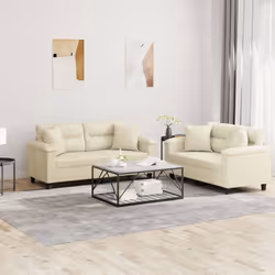VidaXL 3202373 set di mobili per soggiorno Crema - Vista aggiuntiva 2