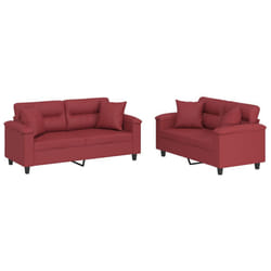 VidaXL 3202375 set di mobili per soggiorno Rosso