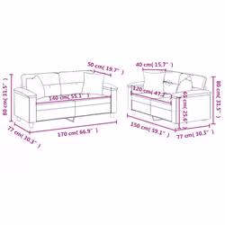 VidaXL 3202376 set di mobili per soggiorno Cappuccino - Vista aggiuntiva 8