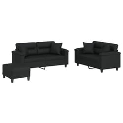 VidaXL 3202377 set di mobili per soggiorno Nero