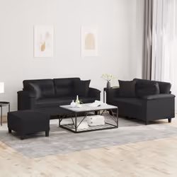 VidaXL 3202377 set di mobili per soggiorno Nero