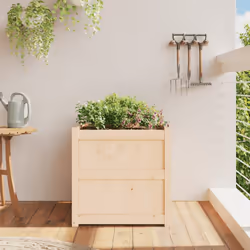 Fioriera da Giardino 60x60x60 cm in Legno Massello Di Pinocod mxl 132693 - Vista aggiuntiva 3