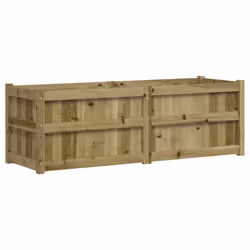 Fioriera da Giardino 150x50x50 cm in Legno di Pino Impregnatocod mxl 85007 - Vista aggiuntiva 2