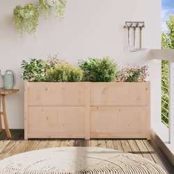 Fioriera da Giardino 150x50x70 cm in Legno Massello di Pinocod mxl 108970 - Vista aggiuntiva 3
