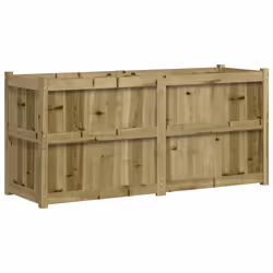 Fioriera da Giardino 150x50x70 cm in Legno di Pino Impregnatocod mxl 132942 - Vista aggiuntiva 2