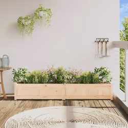 Fioriera da Giardino 180x31x31 cm in Legno Massello di Pinocod mxl 108972 - Vista aggiuntiva 3