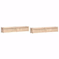 Fioriere da Giardino 2 pz in Legno Massello di Pinocod mxl 85010 - Vista aggiuntiva 2