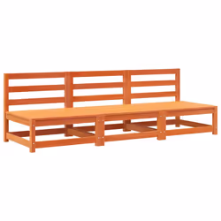 Divani Senza Braccioli Giardino 3pz Marrone Cera 70x70x67 Pinocod mxl 110782 - Vista aggiuntiva 2