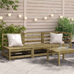 Divano da Giardino a 3 Sedute in Legno Impregnato di Pino vidaXL86486