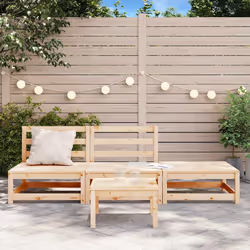 Divano Giardino Senza Braccioli con Poggiapiedi Massello Pinocod mxl 134306 - Vista aggiuntiva 3