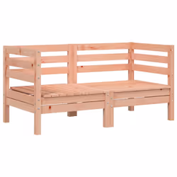 vidaXL Divani Angolari da Giardino 2pz in Legno Massello di Douglas - Vista aggiuntiva 2
